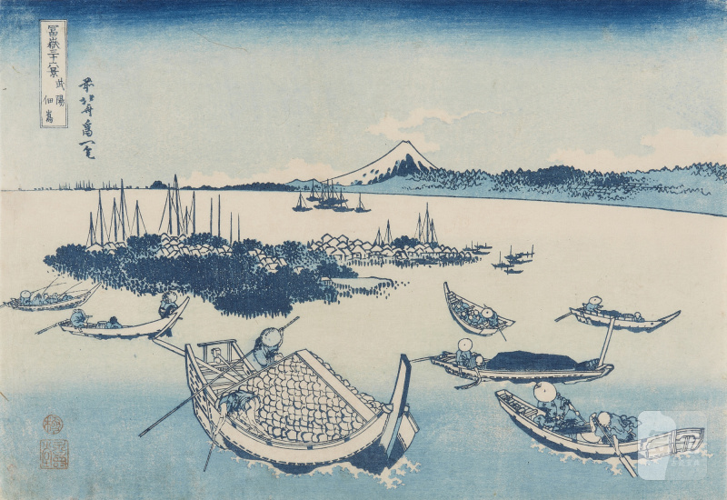 Katsushika Hokusai (1760-1849) | Tsukuda Island in Musashi Province (Buyo Tsukuda-jima) | Edo period, 19th century